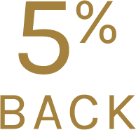 5% Back