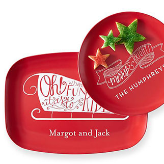 Personalized Holiday Plate