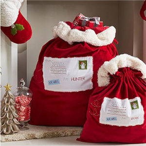 Letters to Santa Velvet Bags