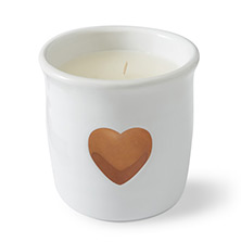 Copper Heart Candle